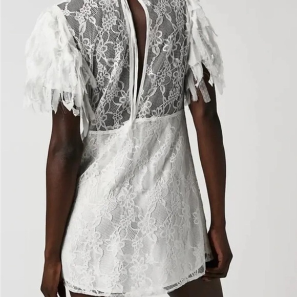 Free People Songbird mini lace dress size medium fits xs-m retails for $248 - Picture 2 of 7
